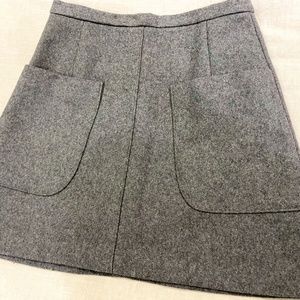 Talula Aritzia Grey heather high rise mini  skirt size 0
